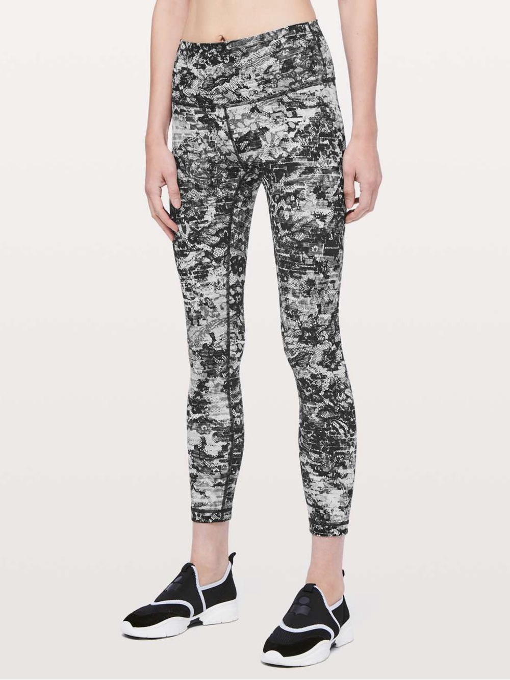 Lululemon Wunder Under High-Rise 7/8 Tight - Luxtreme Lace Black Legging